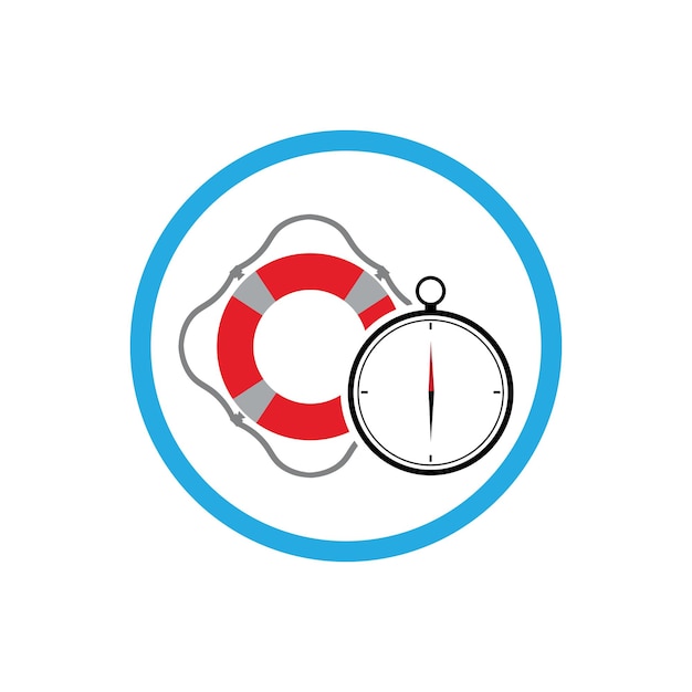 Lifebuoy LogoSymbol Icon Vector Template