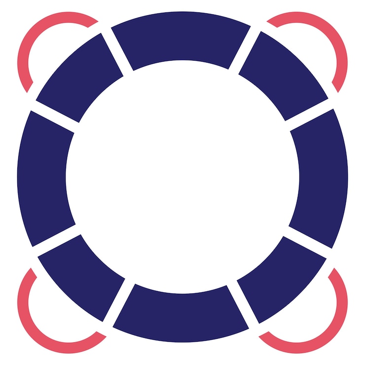 Vector lifebuoy vector icon illustration of protection and security iconset