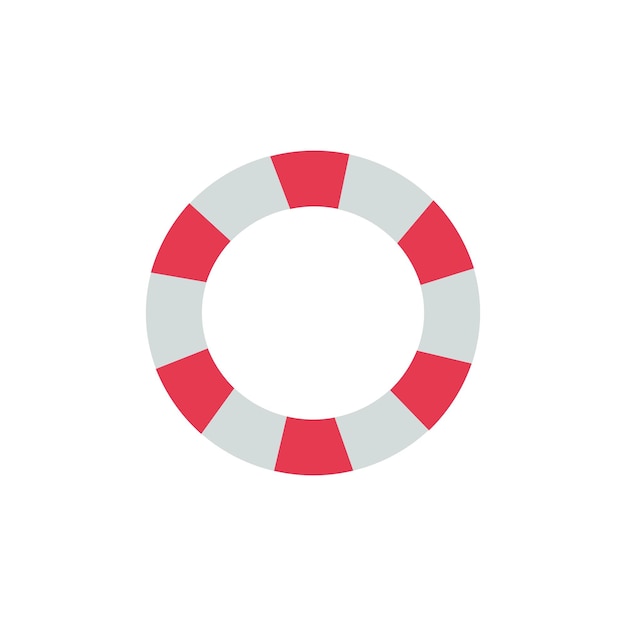 Lifebuoy vector object isolated