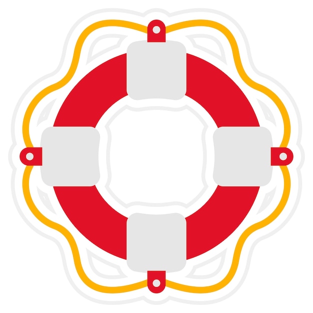 Vector lifesaver icon