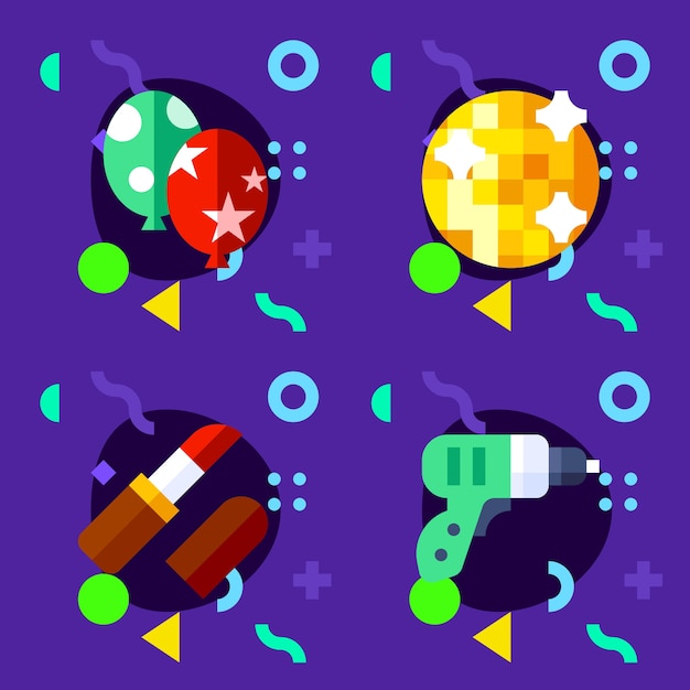 Vector lifestyle icons