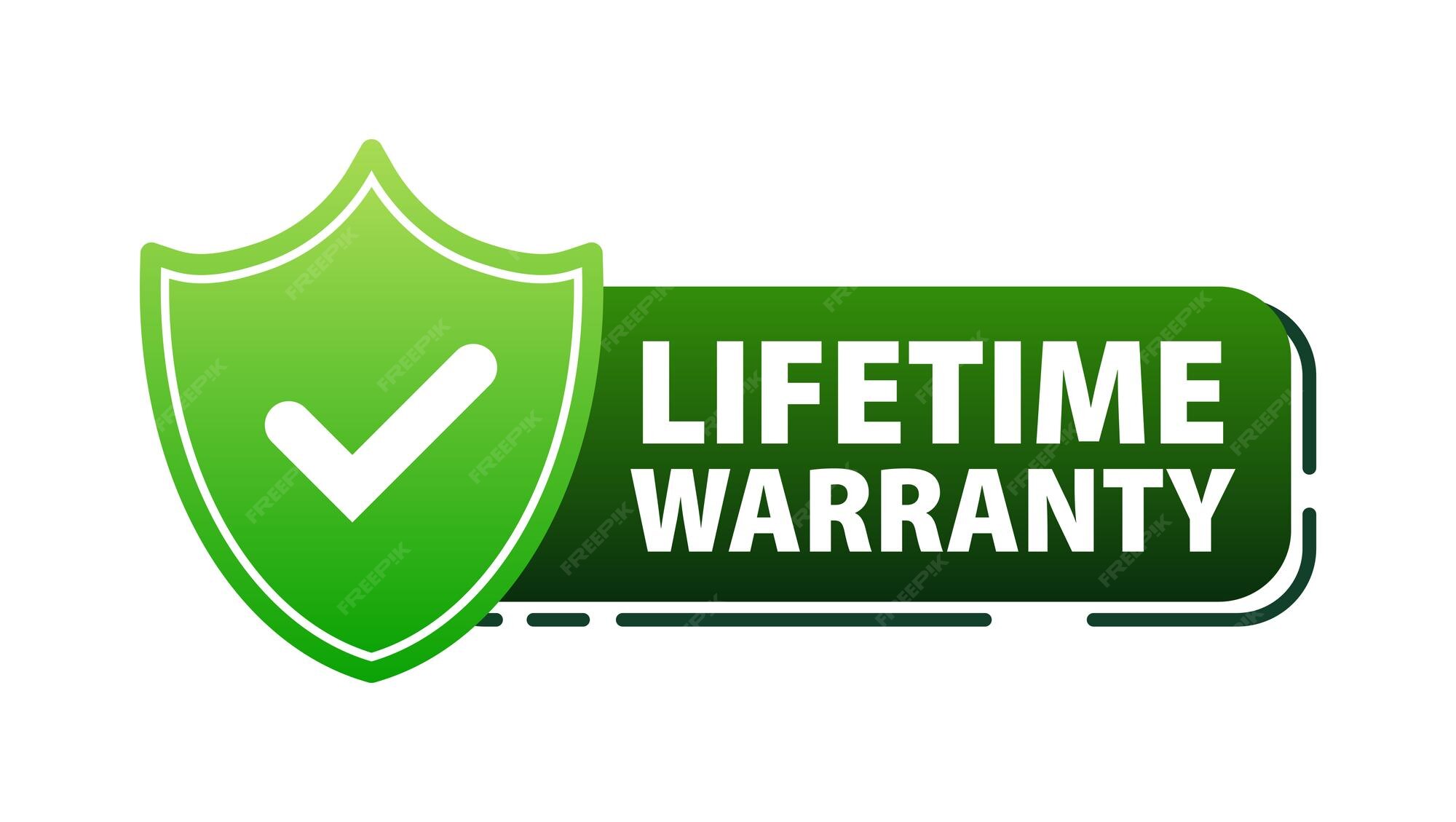 Lifetime Guarantee Membership Ideal Image Premium Vector | Lifetime warranty label lifetime warranty on product