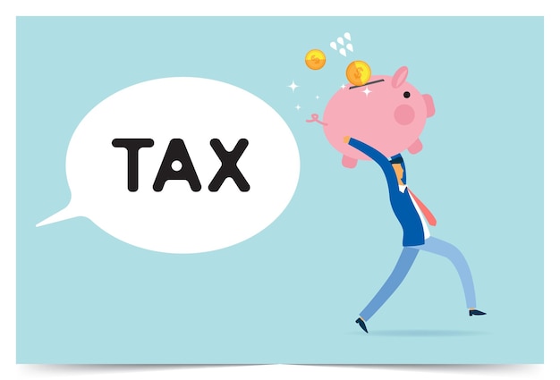 Lift the piggy bank to escape the tax collection