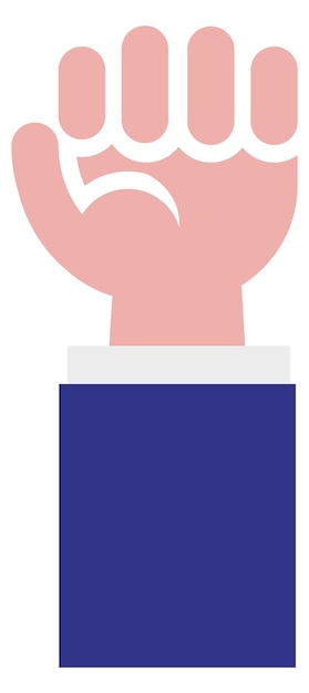 Icona del pugno alzato simbolo di alimentazione mano maschile