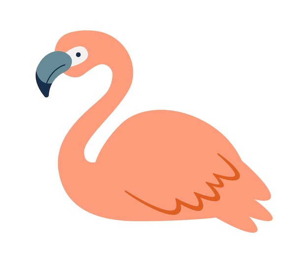 Liggende Flamingovogel