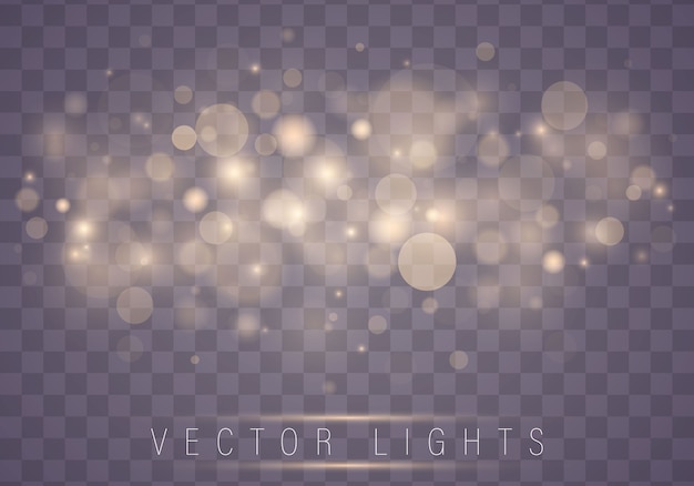 Light abstract glowing bokeh lights. christmas concept.