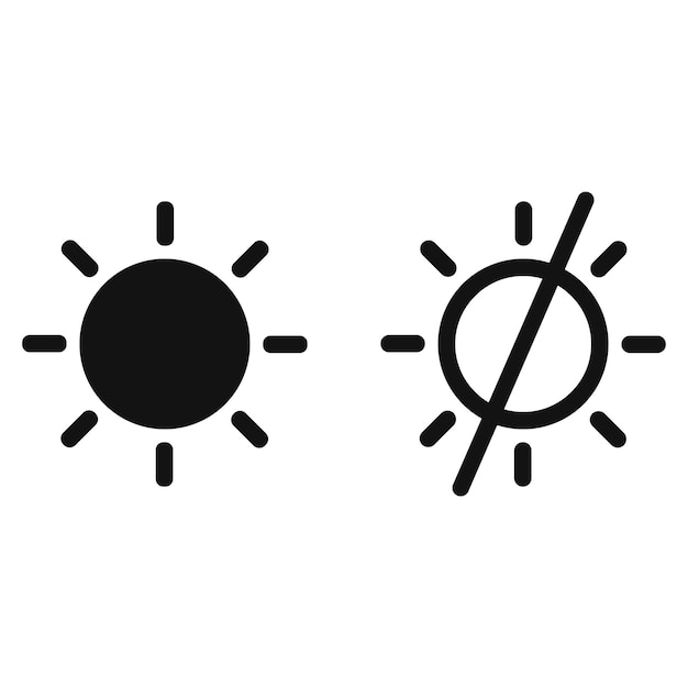ライトとダーク モードのボタン ベクトルのアイコンを設定するモバイル アプリの ui デザインまたはウェブサイトの要素ライトとダーク モードのベクトル図