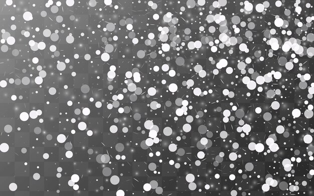 Vector light blizzard vector transparent background