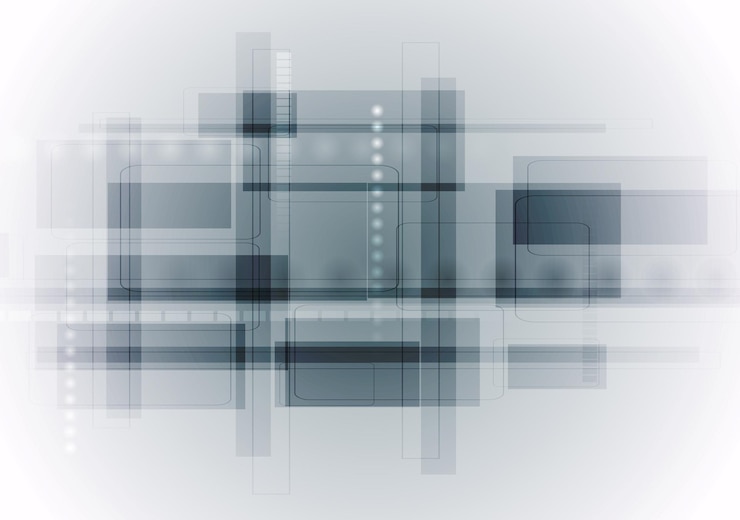 Vector light blue abstract technology background