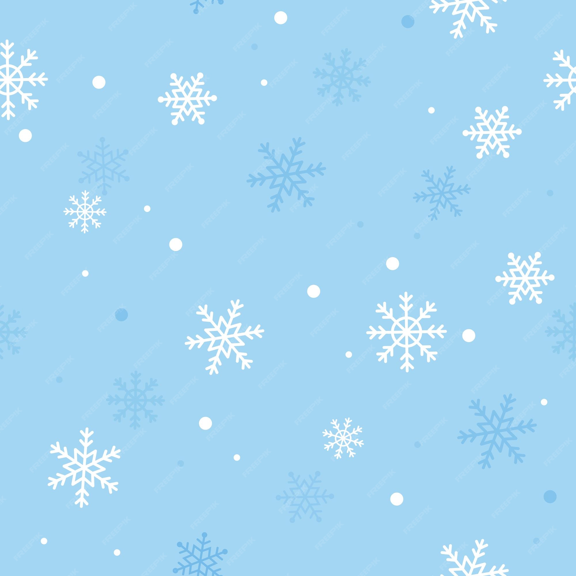 blue snowflakes background