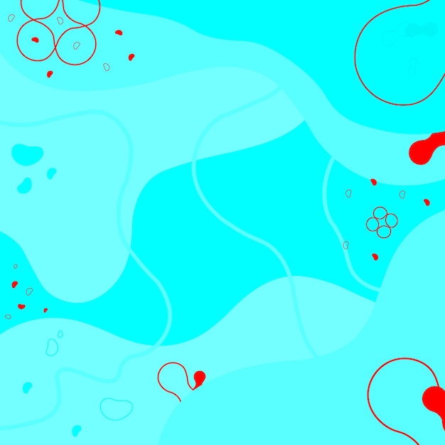 Вектор Светло-синий фон с красным абстрактным дизайном