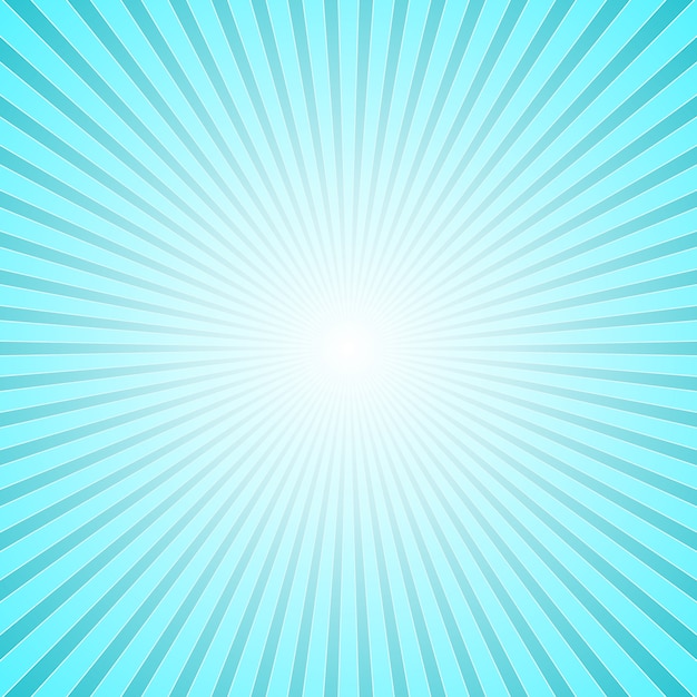 Light blue geometric abstract ray burst background 