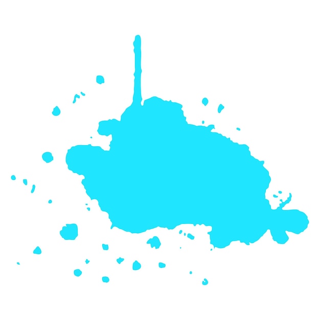 Vector light blue paint or water drops and splashes