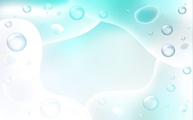 Light blue vector background with abstract circles