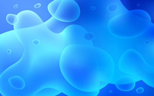 Vector light blue vector template with bubble shapes