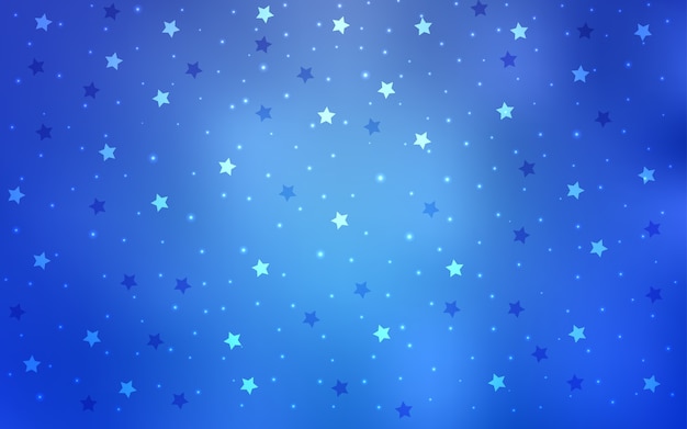 Vector light blue vector texture with beautiful stars