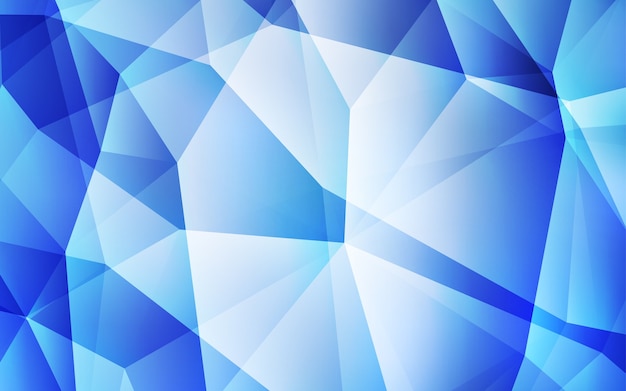 Light BLUE vector triangle mosaic cover.