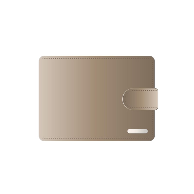 Light Brown wallet   Male wallet isolated 