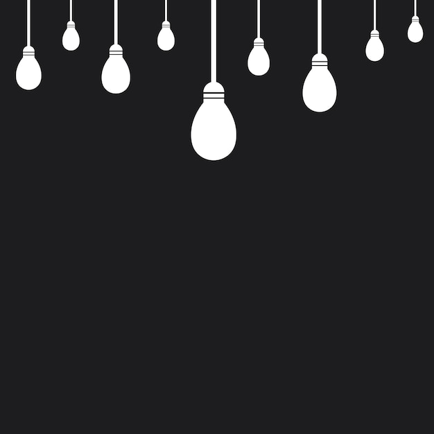 Light bulb background template vector