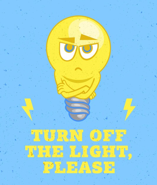 Light bulb character