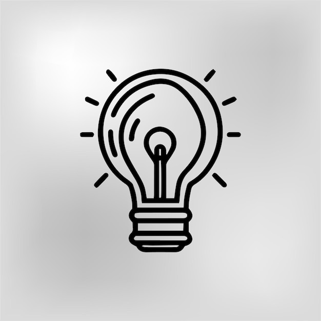 light bulb concept idea vector