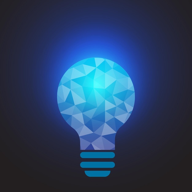 Vector light bulb creative idea creative technology logo