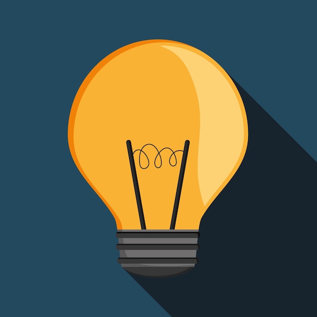 Light bulb icon design