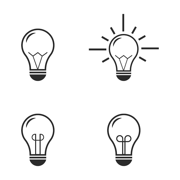 Light bulb icon design