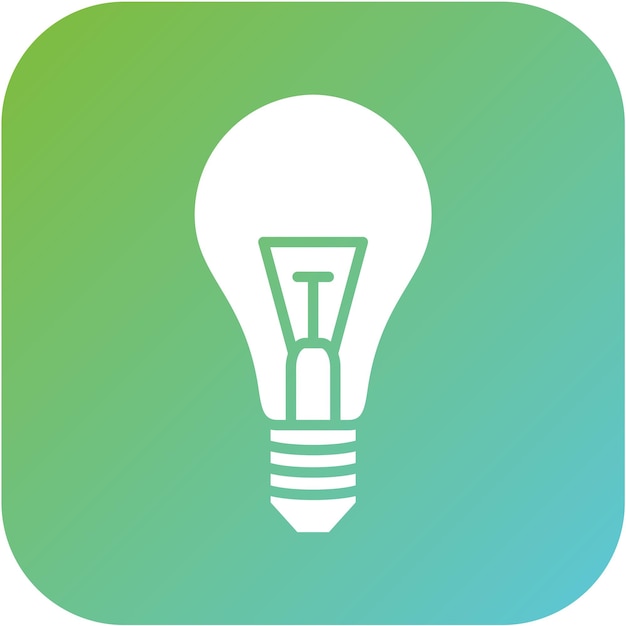 Vector light bulb icon style