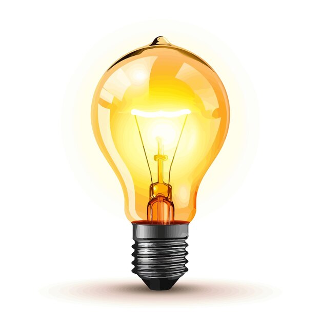 Vector light bulb icon