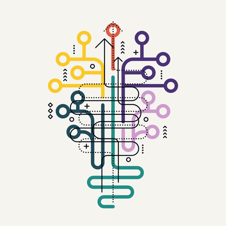 Vector light bulb idea icon with circuit board inside concept of business idea