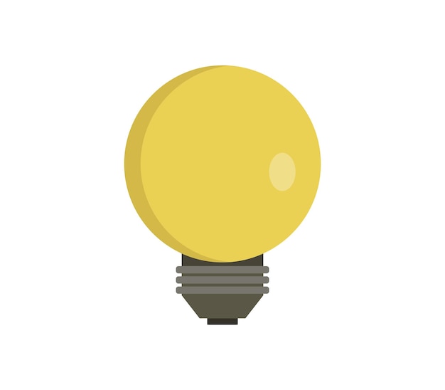 Vector light bulb illustrated