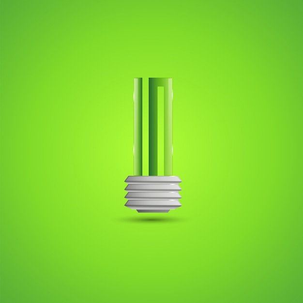 Vector light bulb illustration.