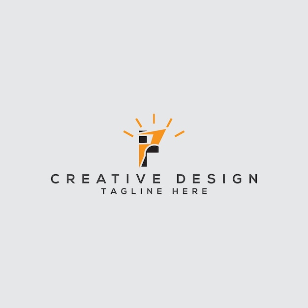 Начальная буква i лампочки для логотипа блестящей идеи