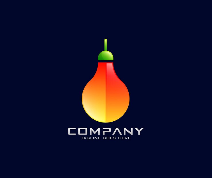 वेक्टर light bulb logo design. creative light bulb logo