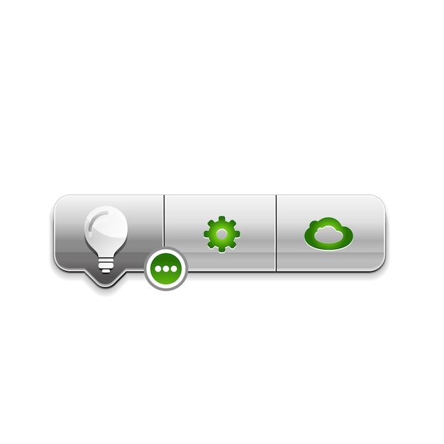 Vettore illustrazione vettoriale del web button della nuova idea della lampadina