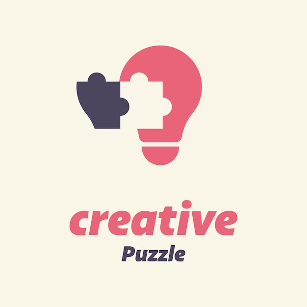 Light bulb Puzzle Logo