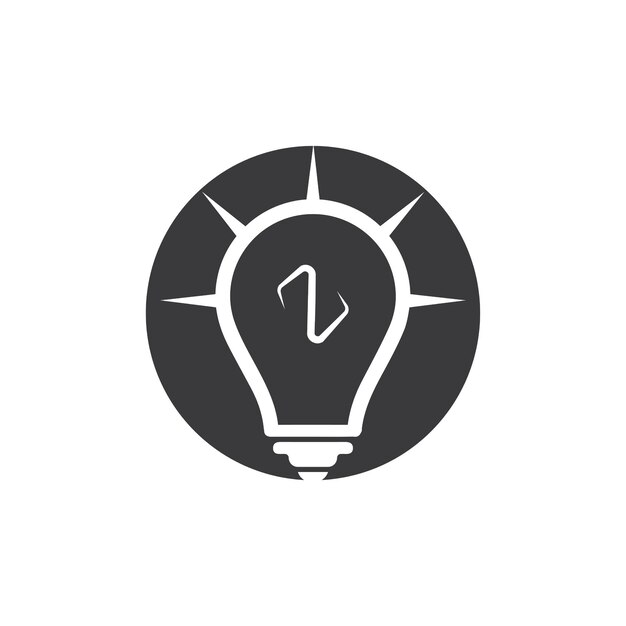 Light bulb symbol vector design illustration