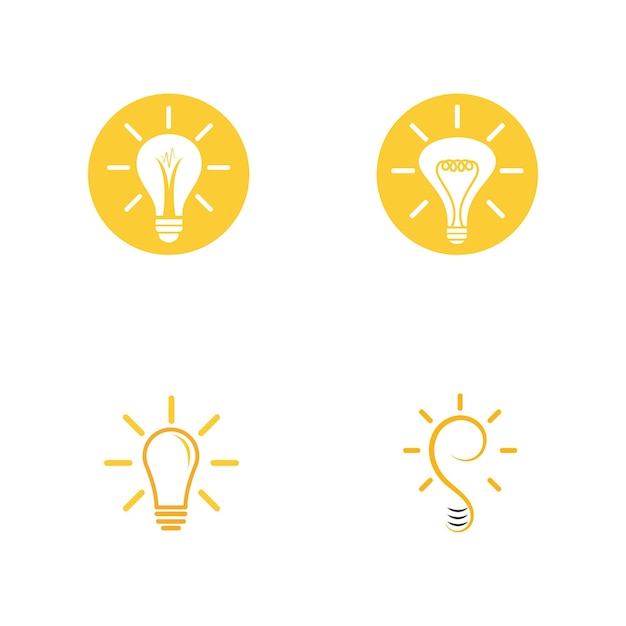 Light bulb symbol vector design illustration