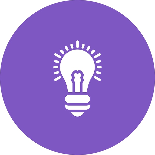 Light Bulb vector icoon illustratie van Nuclear Energy icoonset
