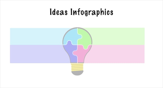 Light bulb vector idea circle infographic template for graphs, charts, charts.