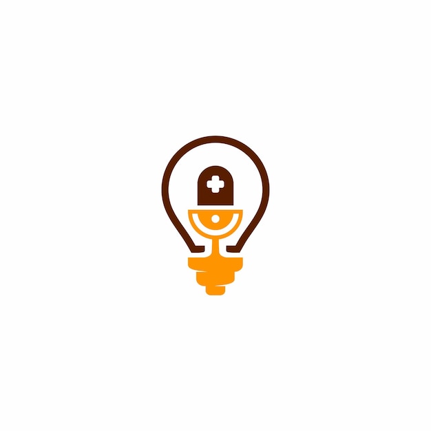 light bulb vector logo design