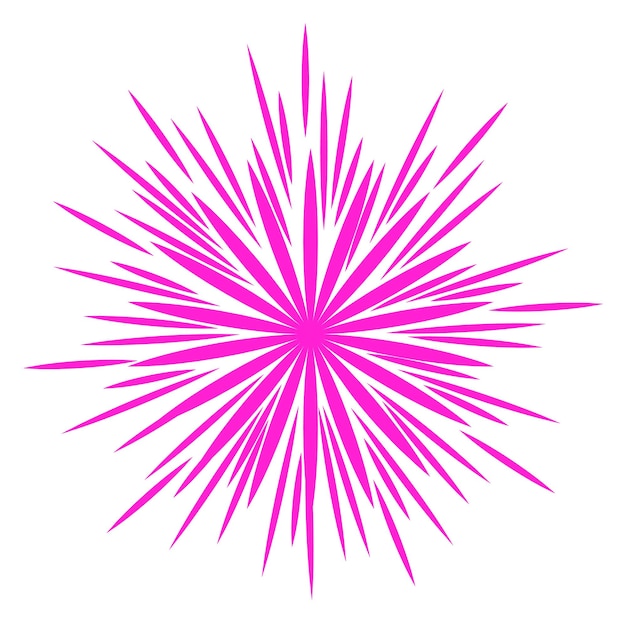 Световой взрыв логотип символ цвета фейерверка партии изолирован на белом фоне