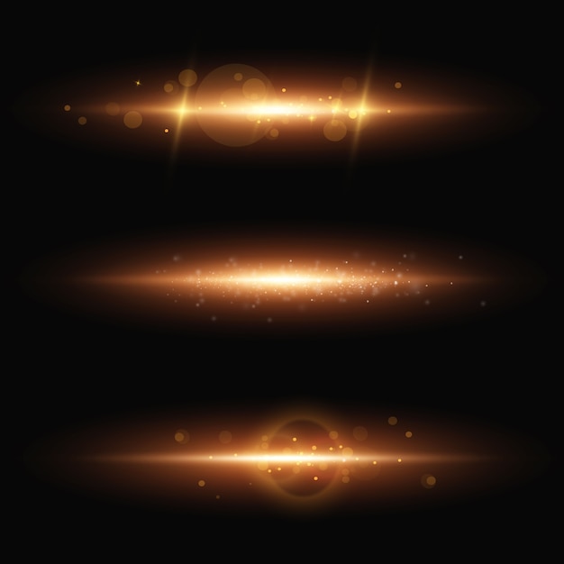 light effect. abstract horizontal beams of light.
