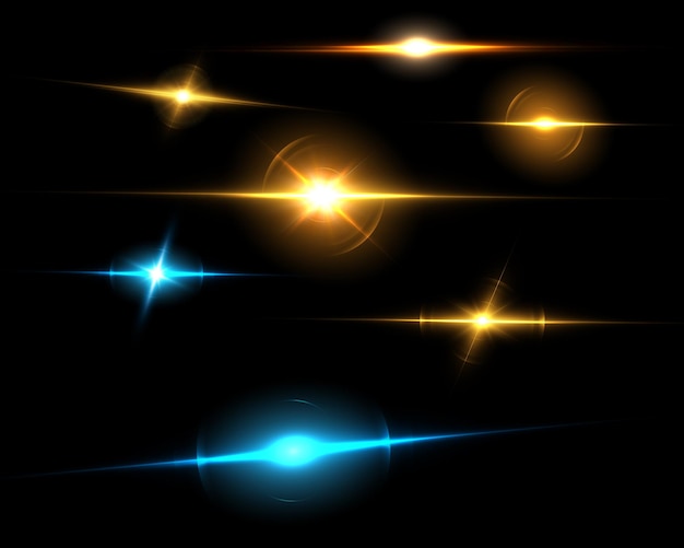 Vector light effect, lens flare.