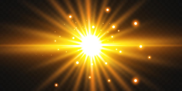 light effect star burst with sparkles vector illustration