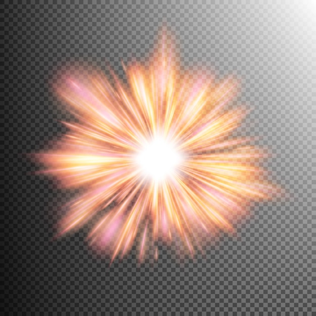 Light effect star burst.