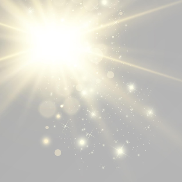 Light flare special effect vector illustration