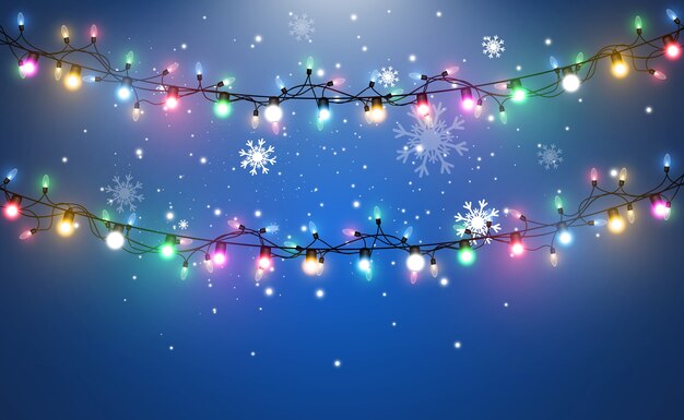 Light garland illustration