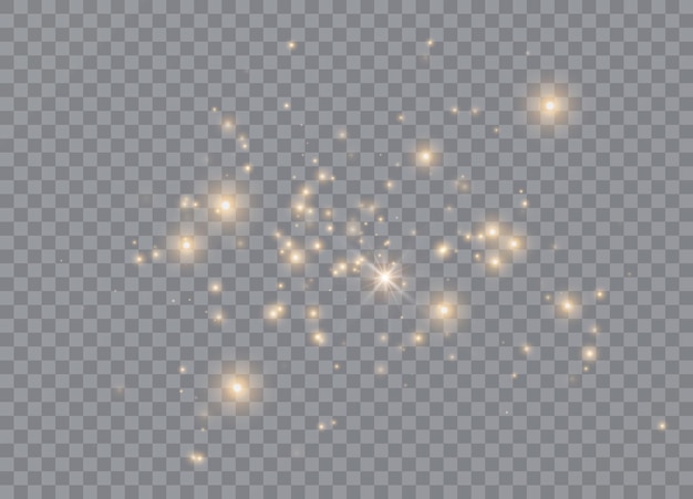 Звезды с эффектом свечения вектор искрится на прозрачном фоне рождественский абстрактный узор искрящиеся частицы волшебной пыли